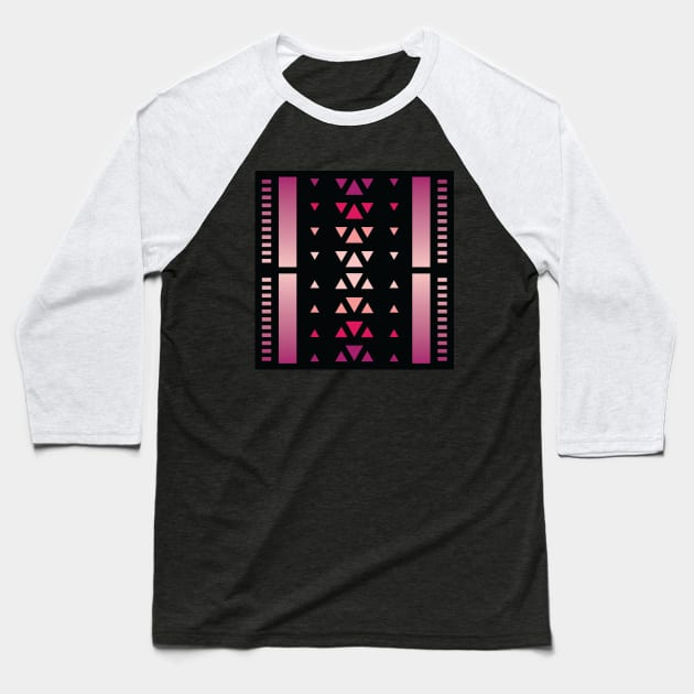 “Dimensional Species (2)” - V.5 Red - (Geometric Art) (Dimensions) - Doc Labs Baseball T-Shirt by Doc Labs